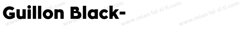 Guillon Black字体转换